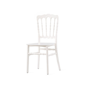 Chaise Empilable Blanche Napoleon En Polypropylène