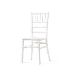 Chaise Empilable Blanche Tiffany En Polypropylène