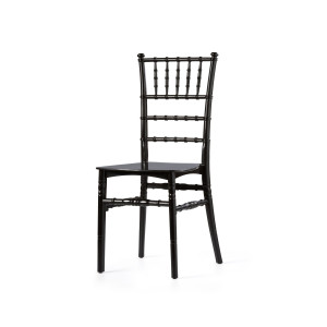 Chaise Empilable Noire Tiffany En Polypropylène