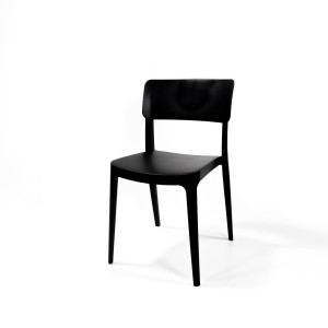 Chaise Empilable Wing - Noire