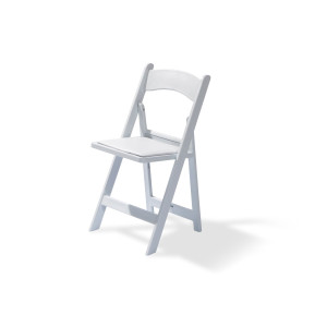 Chaise de Mariage Pliable en Polypropylène - Blanc