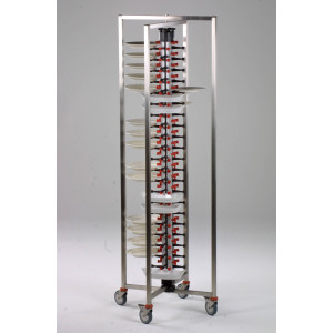 Chariot Porte-Assiettes Pliable - 48 Niveaux