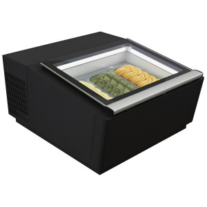 Vitrine à Glace à Poser Noire - Statique - 3 x 5 L