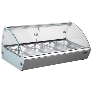 Vitrine Chauffante à Poser - 4 GN 1/3