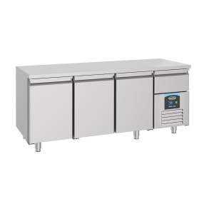 Table Réfrigérée Positive GN 1/1 à 3 Portes et 1 Tiroir - 474 L
