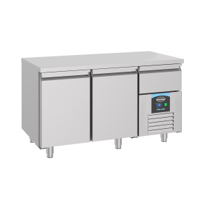 Table Réfrigérée Positive GN 1/1 à 2 Portes - 281 L