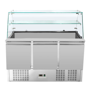 Saladette Réfrigérée 3 Portes - 368 L - 4 Bacs GN 1/1