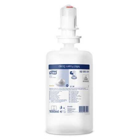 Savon Mousse Doux Transparent - Lot de 6 Tork - 1 Savon Mousse Doux Transparent - Lot de 6 Tork - 1