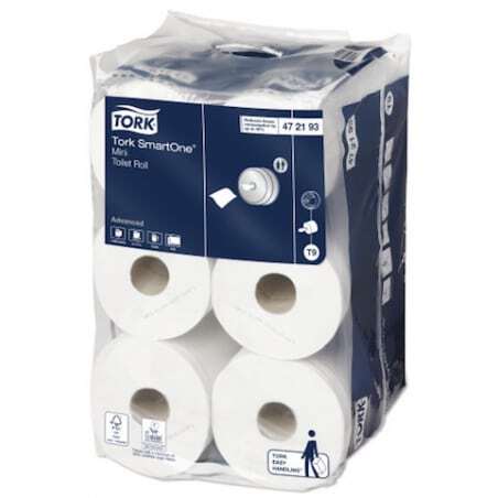 Papier Toilette Rouleau Advanced Blanc pour Mini Distributeur - Tork SmartOne - Lot de 12 Tork - 1 Papier Toilette Rouleau Advanced Blanc pour Mini Distributeur - Tork SmartOne - Lot de 12 Tork - 1