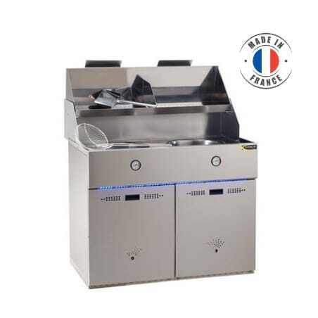 Friteuse Gaz - 2 Cuves Avec Aspiration SOFINOR - 1 Friteuse Gaz - 2 Cuves Avec Aspiration SOFINOR - 1