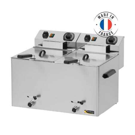 Friteuse Electrique avec Robinet de Vidange - 2 x 8 L SOFINOR - 1 Friteuse Electrique avec Robinet de Vidange - 2 x 8 L SOFINOR - 1