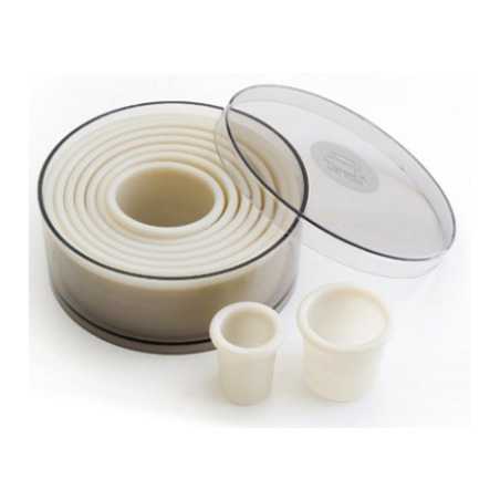 Boîte 9 Emporte-Pièces Ronds Nylon Lisses Lacor - 1 Boîte 9 Emporte-Pièces Ronds Nylon Lisses Lacor - 1