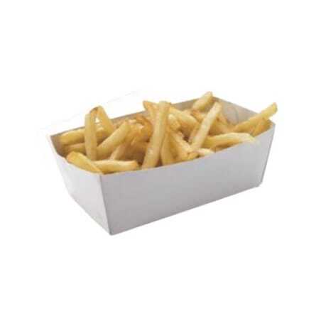 Barquettes Carton Blanc - L 100 x P 60 mm - Eco Responsables - Lot de 250 FourniResto - 1 Barquettes Carton Blanc - L 100 x P 60 mm - Eco Responsables - Lot de 250 FourniResto - 1