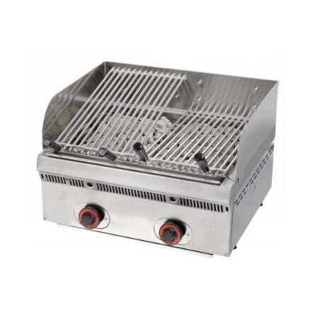 Grill Gaz à Pierres de Lave Inclinable - L 600 mm Sofraca - 1 Grill Gaz à Pierres de Lave Inclinable - L 600 mm Sofraca - 1