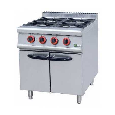Piano de Cuisson Gaz 4 Feux - Série 700 FourniResto - 1 Piano de Cuisson Gaz 4 Feux - Série 700 FourniResto - 1