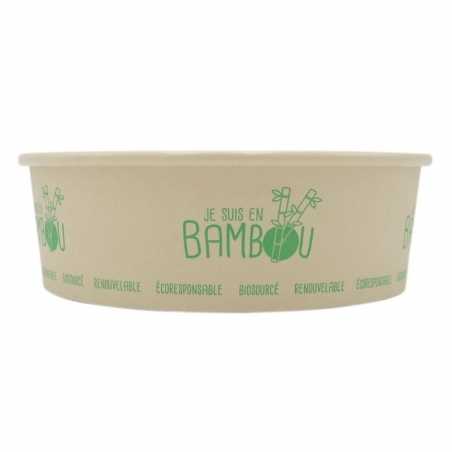 Bol à Salade en Bambou - 480 ml - Lot de 50 FourniResto - 1 Bol à Salade en Bambou - 480 ml - Lot de 50 FourniResto - 1