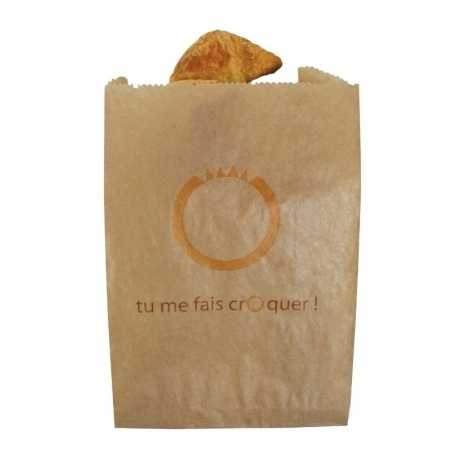 Sac Dessert "Tu Me Fais Croquer !" 180 x 75 - Ecoresponsable - Lot de 1000 FourniResto - 1 Sac Dessert "Tu Me Fais Croquer !" 180 x 75 - Ecoresponsable - Lot de 1000 FourniResto - 1
