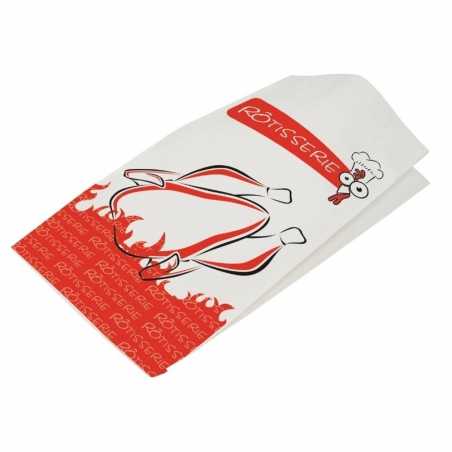 Sac pour Poulet Rôti Kraft Blanc - 17 x 35,5 cm - Lot de 500 FourniResto - 1 Sac pour Poulet Rôti Kraft Blanc - 17 x 35,5 cm - Lot de 500 FourniResto - 1