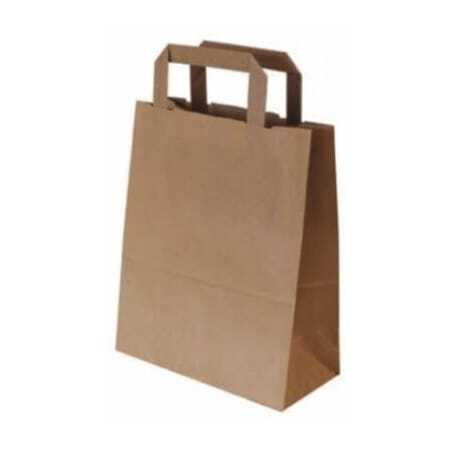 Sac Cabas en Kraft - 26 x 17 x 34 - Lot de 50 FourniResto - 1 Sac Cabas en Kraft - 26 x 17 x 34 - Lot de 50 FourniResto - 1