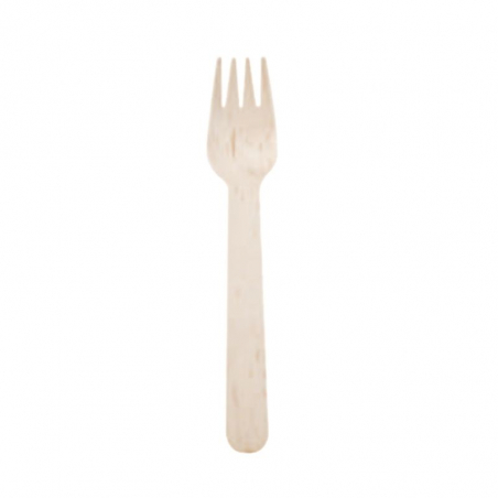 Mini-Fourchette en Bouleau - Ecoresponsable - Lot de 100 FourniResto - 1 Mini-Fourchette en Bouleau - Ecoresponsable - Lot de 100 FourniResto - 1