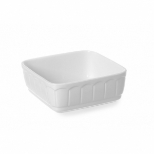 Plat à Four Carré en Porcelaine - 165 x 165 mm HENDI - 1