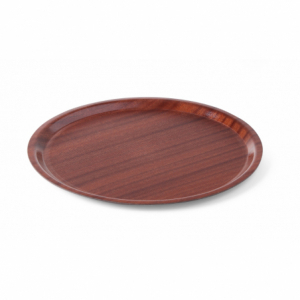 Plateau Woodform Rond à Bord Bas - 380 mm de Diamètre HENDI - 1