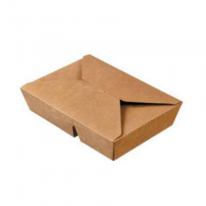 Boîte Repas à 2 Compartiments en Carton - 2 x 400 ml - Lot de 50 FourniResto - 1