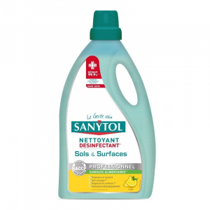 Bidon Désinfectant Sols et Surfaces Citron - 5 L Sanytol - 1