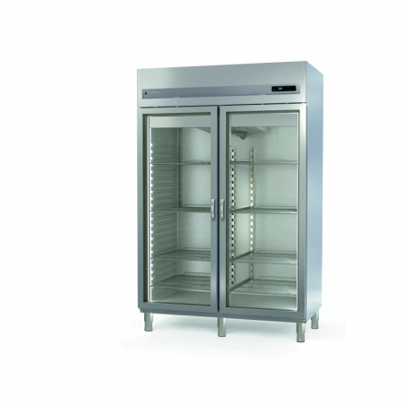 Armoire Réfrigérée Positive - 1404 L - 2 Portes Vitrées - GN 2/1 - Côtés Emboutis CORECO - 1 Armoire Réfrigérée Positive - 1404 L - 2 Portes Vitrées - GN 2/1 - Côtés Emboutis CORECO - 1