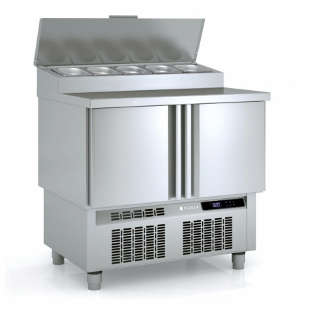 Saladette Réfrigérée Positive - 2 Portes - 169 L - 5 Bacs GN 1/4 CORECO - 1 Saladette Réfrigérée Positive - 2 Portes - 169 L - 5 Bacs GN 1/4 CORECO - 1