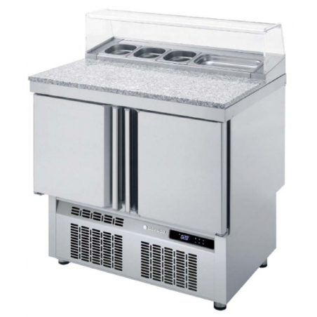 Saladette Réfrigérée Positive - 2 Portes - 169 L - 5 Bacs GN 1/6 CORECO - 1 Saladette Réfrigérée Positive - 2 Portes - 169 L - 5 Bacs GN 1/6 CORECO - 1