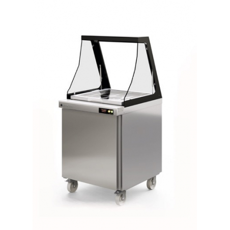 Buffet Réfrigéré pour Bar à Salade - 394 L - 9 Bacs GN 1/6 CORECO - 1 Buffet Réfrigéré pour Bar à Salade - 394 L - 9 Bacs GN 1/6 CORECO - 1