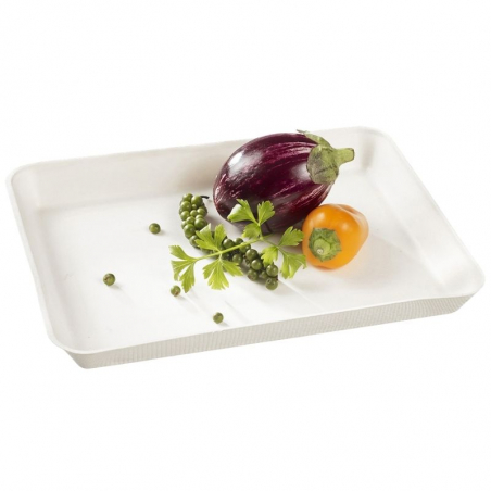 Assiette Kanopée Blanche - 200 x 150 mm - Lot de 50 FourniResto - 1 Assiette Kanopée Blanche - 200 x 150 mm - Lot de 50 FourniResto - 1