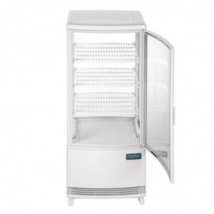 Vitrine Réfrigérée Positive Blanche 2 Portes Incurvées 86 L Polar - 9
