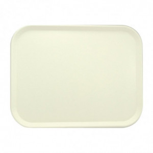 Plateau De Service En Polyester America 460X360Mm Blanc Perle Roltex - 1