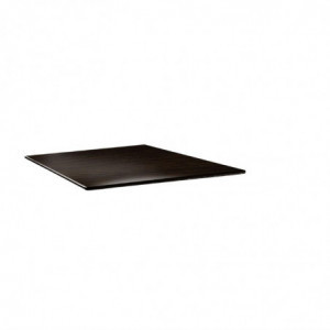 Plateau De Table Carré Smartline 70X70Cm Wengé Topalit - 1