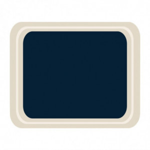 Plateau De Service En Polyester Cafétéria 420X320Mm Bleu Roltex - 1