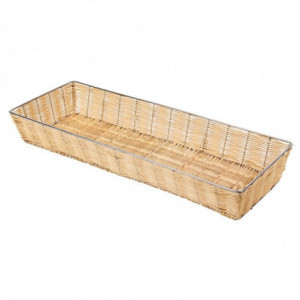 Panier En Osier Avec Structure Métallique Olympia - 1