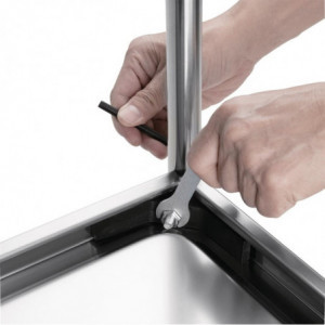 Petit Chariot De Débarrassage En Inox - 2 Niveaux - L 710 x P 405mm Vogue - 8