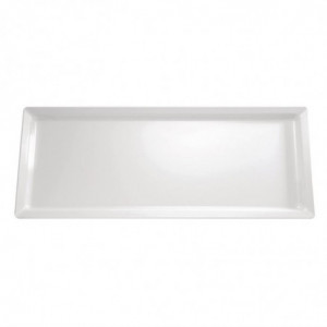 Plateau Rectangulaire En Mélamine Pure Blanc - 650 X 265Mm APS - 1