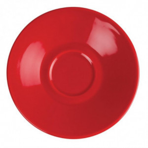 Soucoupe Pour Tasse Espresso Rouge  - Lot De 12 Olympia - 1