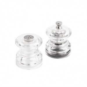 Ensemble Sel Et Poivre Miniature Transparent Olympia - 1