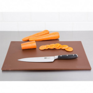 Planche À Découper Antibactérienne Marron - L 450 x P 300mm Hygiplas - 1