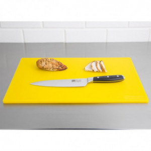 Planche À Découper Antibactérienne Jaune - L 450 x P 300mm Hygiplas - 1
