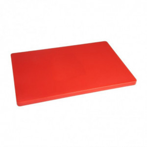 Planche À Découper Épaisse Rouge- L 600 x 450mm Hygiplas - 1