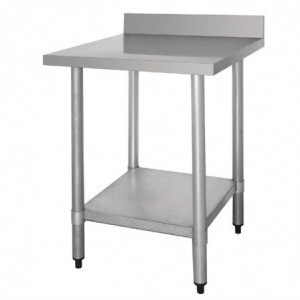 Table De Préparation Inox Avec Dosseret - L 1500 x P 600mm Vogue - 1