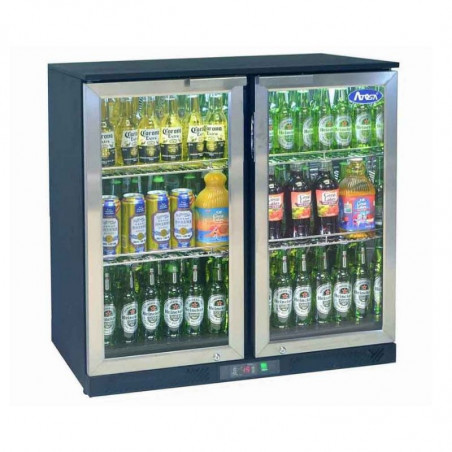 Arrière Bar Réfrigéré - 2 Portes Battantes Vitrées - 220 L Atosa - 1 Arrière Bar Réfrigéré - 2 Portes Battantes Vitrées - 220 L Atosa - 1