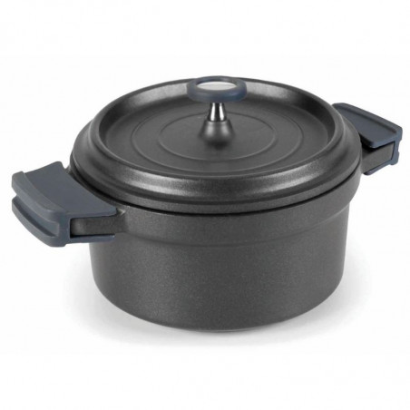 Faitout Noir Avec Couvercle En Aluminium Fondu - Ø 28 Cm Lacor - 1 Faitout Noir Avec Couvercle En Aluminium Fondu - Ø 28 Cm Lacor - 1