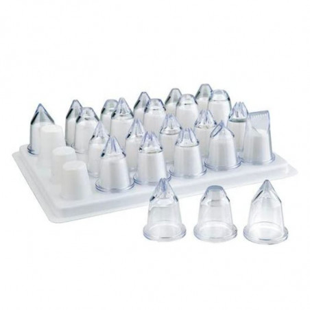 Set de 24 Douilles de Décoration en Acrylique Lacor - 1 Set de 24 Douilles de Décoration en Acrylique Lacor - 1