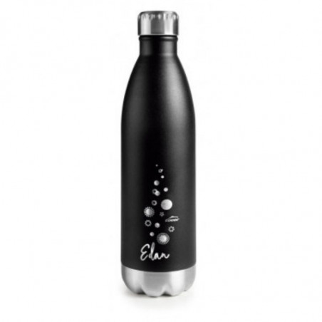 Bouteille En Inox Noire - 750 Ml Lacor - 1 Bouteille En Inox Noire - 750 Ml Lacor - 1